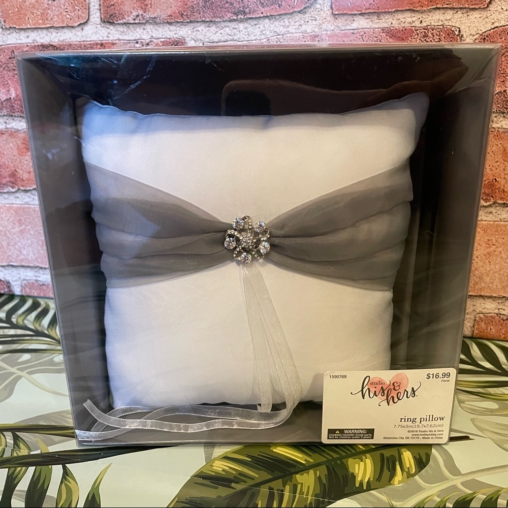 His and Hers Ring Pillow